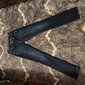 Silver straight leg jeans size 25